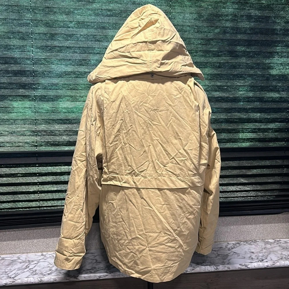 O’Neill Women’s Mustard Yellow Voyage Hooded Utility Zip Front Jacket Large - Picture 7 of 12
